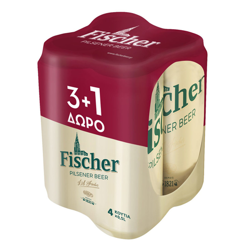 Εικόνα της Fischer Κουτί 500ml Τετράδα (3+1)