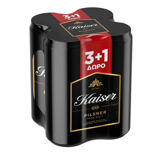 Picture of Kaiser Can 500ml Four Pack (3+1)
