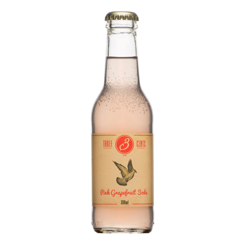 Picture of Three Cents Pink Grapefruit Soda 200ml