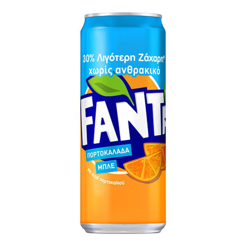 Picture of Fanta Orange Blue No Carbonated Can 330ml