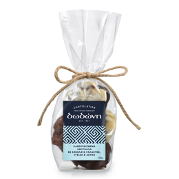 Picture of Dodoni Roasted Almonds In Milk, Dark & White Chocolate 120gr