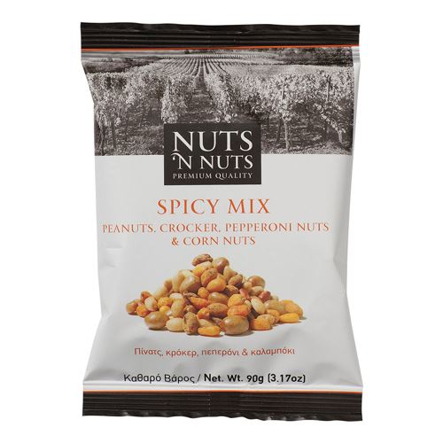 Εικόνα της Nuts n Nuts Πίνατς, Κρόκερ, Πεπερόνι και Καλαμπόκι 90gr