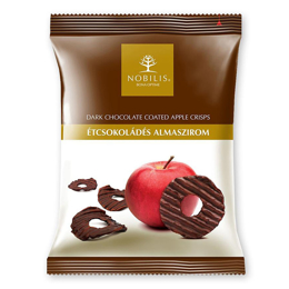 Εικόνα της Nobilis Dark Chocolate Coated Apple Crisps 50gr