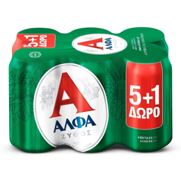 Εικόνα της Άλφα Κουτί 330ml Εξάδα (5+1)