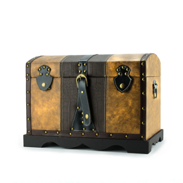 Picture of Package No 153 | Leather Chest (42cm x 26cm x 26cm)