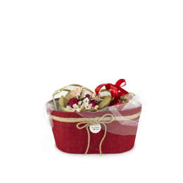 Picture of Package No 026 | Red Handmade Basket (33cm x 16cm x 17cm)