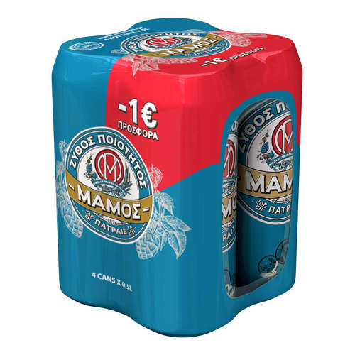 Picture of Mamos Can 500ml Four Pack (-1€)