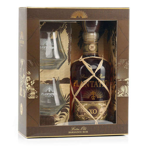 Picture of Plantation 20th Anniversary X.O. Rum 700ml (Gift Box + 2 Glasses)