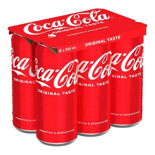 Picture of Coca Cola Original Can 330ml Six Pack
