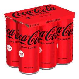 Picture of Coca Cola Zero Can 330ml Six Pack