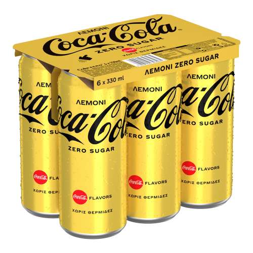 Εικόνα της Coca Cola Zero Lemon Κουτί 330ml Εξάδα
