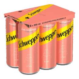 Picture of Schweppes Pink Grapefruit Can 330ml Six Pack