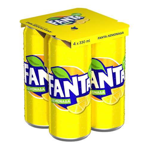 Picture of Fanta Lemon Can 330ml Four Pack