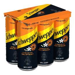 Picture of Schweppes Orangeade Can 330ml Six Pack