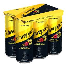 Picture of Schweppes Lemonade Can 330ml Six Pack