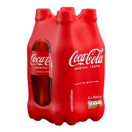 Picture of Coca Cola Original PET 500ml Four Pack