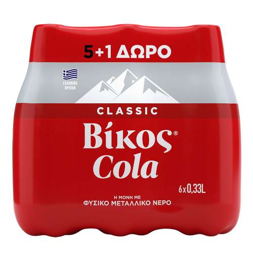 Picture of Vikos Cola PET 330ml (5+1) (6x330ml)