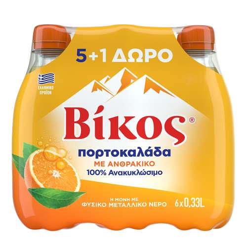 Εικόνα της Βίκος Πορτοκάλι 330ml (5+1) (6x330ml)