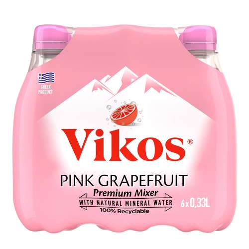 Εικόνα της Βίκος Pink Grapefruit 330ml (6x330ml)