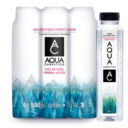 Picture of Still Natural Mineral Water Aqua Carpatica 500ml Six Pack