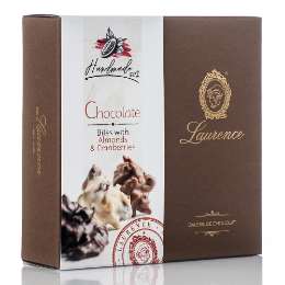 Εικόνα της Laurence Chocolate Bites With Almonds & Cranberries 140gr