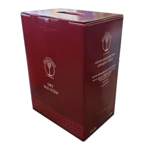 Picture of Winery Monsieur Nicolas Wine Bag Mavro Messenicola 5Lt, Red Dry