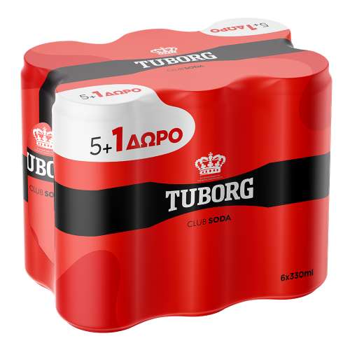 Εικόνα της Tuborg Σόδα 330ml (5+1) (6x330ml)