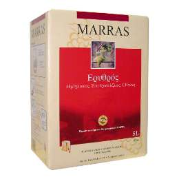 Picture of Marras Vineyards Wine Bag 5Lt, Red Semi Sweet