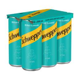 Picture of Schweppes Bitter Lemon Can 330ml Six Pack
