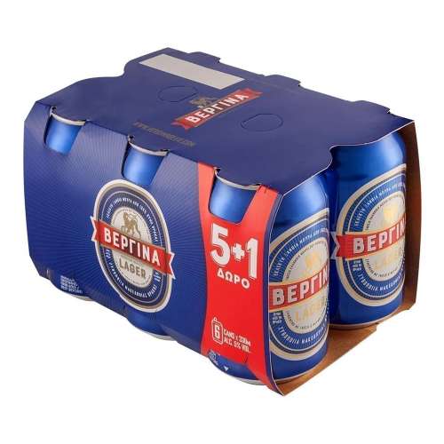 Εικόνα της Βεργίνα Premium Lager Κουτί 330ml Εξάδα (5+1)